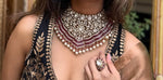 Royal Kundan & Ruby Choker Necklace Set with Pearls