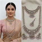 Royal Red Kundan Bridal Necklace Set – Timeless Heritage Jewelry for Weddings - Libasaa.com