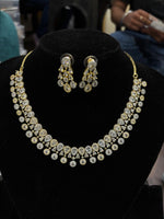 Bollywood Diva Inspired Diamond Necklace Set – Timeless Glamour Collection - Libasaa.com