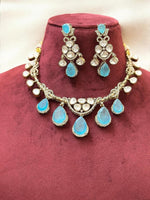 Royal Rose Quartz & Kundan Bridal Necklace Set – Handcrafted Luxe Jewelry