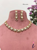 Polki Kundan Choker Necklace Set with Earrings for Women | Gold Plated Bridal Jewellery | Designer Indian Wedding & Party Wear
