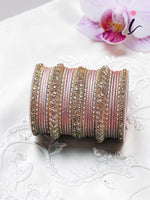 Kundan Stone Work Bridal Bangle Set, Traditional Indian Wedding Bangles, Designer Ethnic Jewelry for Women
