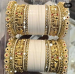 Rajsthani MeenakariElephant Design Bangle Chura Set For Wedding