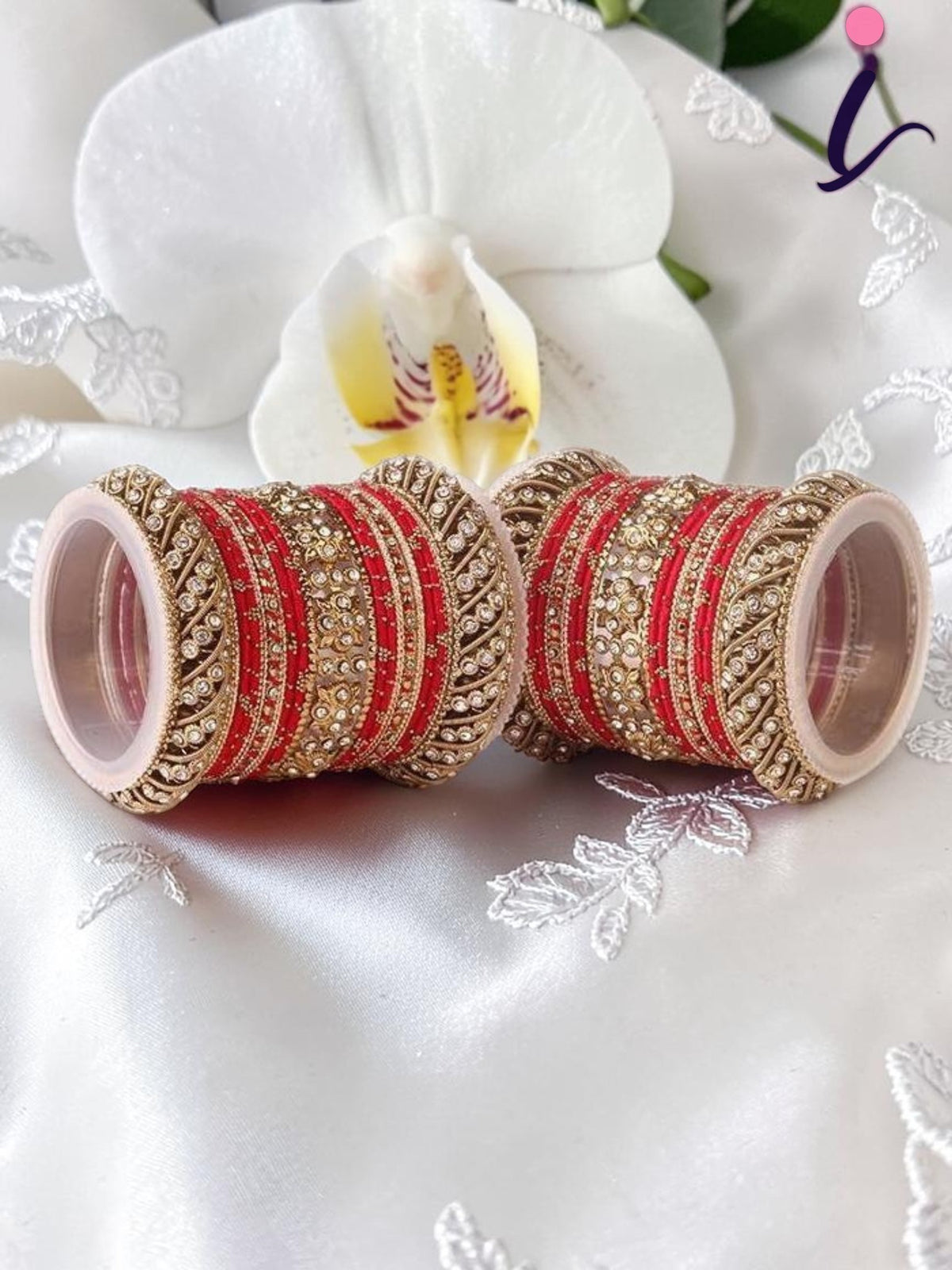 Green Silk Thread Stone Bangle Set for Both Hands, Traditional Indian Bridal Bangles, Designer Wedding Jewelry for Women