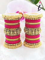 Indian bangle set, Wedding bangles, Indian bangles, Brass Metal and Stone Bridal Bangle Set