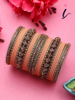 Antique Lac Bracelet with Matte Finish Bangles Set for Women | Traditional Indian Bridal & Festive Jewelry Collection