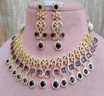 Luxurious Shining CZ Multi Layer Choker Earrings Set | Kundan Jewelry | AD Jewelry | Indian Jewelry | Traditional Jewelry