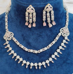 Lotus Flower Design AD Double Layer Choker Set | Kundan Jewelry | AD Jewelry | Indian Jewelry | Traditional Jewelry