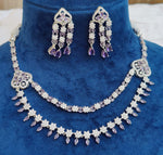 Lotus Flower Design AD Double Layer Choker Set | Kundan Jewelry | AD Jewelry | Indian Jewelry | Traditional Jewelry