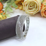 Elegant Openable CZ Diamond Kada – Modern Sparkle with Classic Charm - Libasaa.com