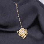 Gold Plated Teardrop Indian Maangtikka For Women