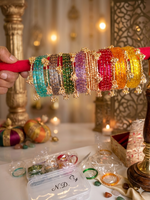 Indian New Kashmiri Ghunghroo Bangles with Raindrop Design 8 Color Set | Bridal Bangle Set | Traditional Indian Jewellery Bangles Set