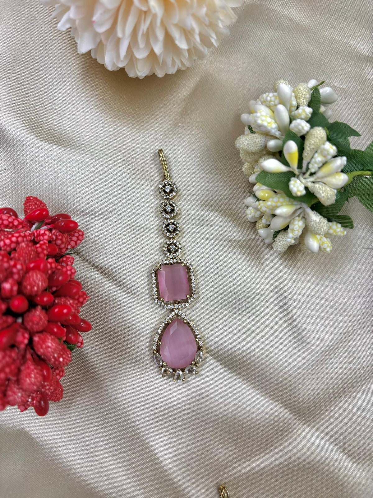 Royal Victorian Drop Maangtika – Timeless Bridal Elegance - Libasaa.com