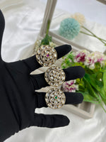 Premium Moissanite Kundan Fingering – Elegant Bridal & Party Ring