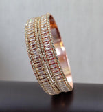 Rose Gold Bridal Kada Set For Wedding Indian Jewelry Set