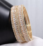Rose Gold Bridal Kada Set For Wedding Indian Jewelry Set