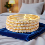Pakistani Golden Pearl Bracelet Set For Women Pakistani Jewelry