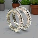 Rajwadi Style Siver Toned Kada For Indian Wedding