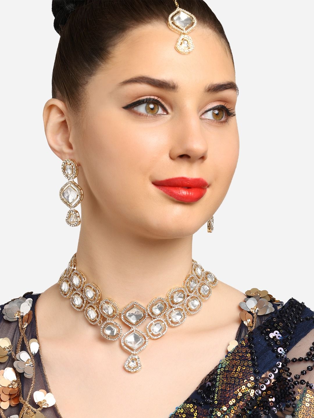 AD-Studded Jewellery Set