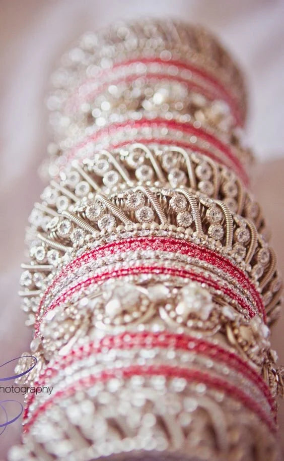 Plus Sizes Indian Bangles Bridal Bangle Set Wedding Bollywood Jewelry Set of 46 Bangles, Wedding bangles, Traditional Jewelry Gift, Set of 2