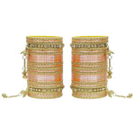 Indian Bangles, Indian Bangle Set, Bridal bangles, Traditional Brass Non Precious Metal Bangle Set For Women & Girls - Libasaa
