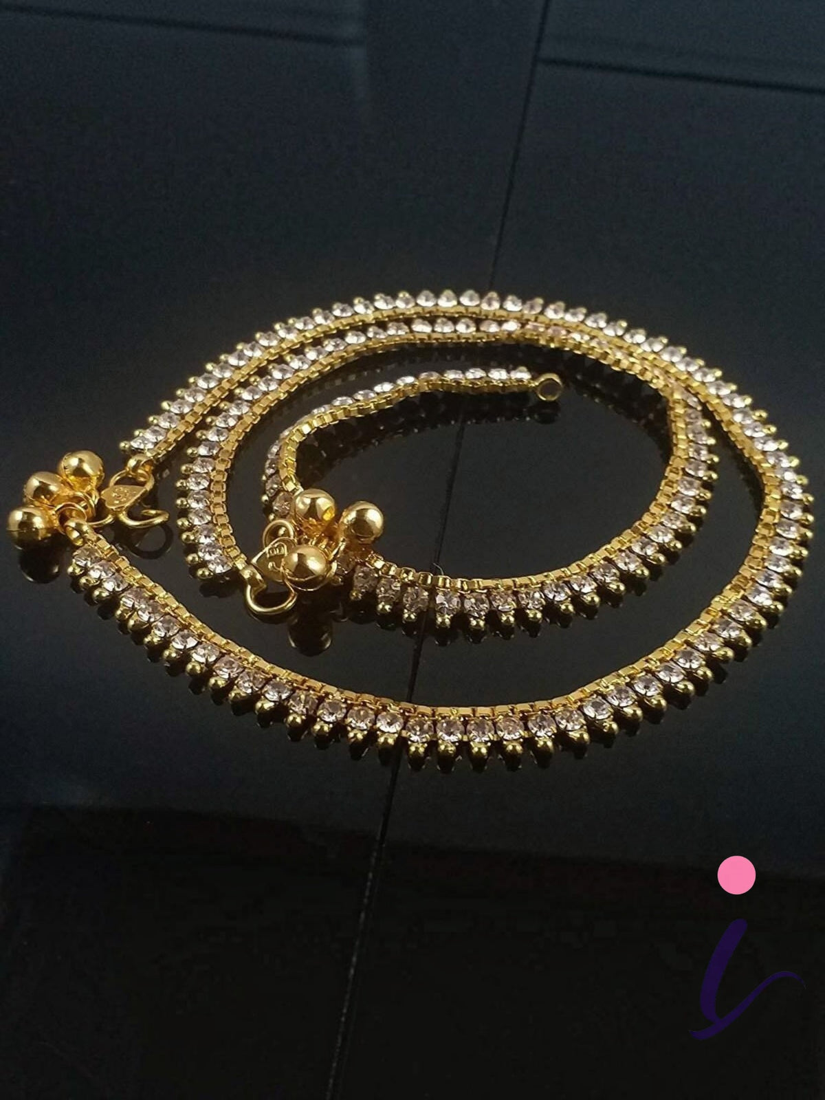 Gold Plated Brass Kolusu Ghungroo Anklets for Women | Traditional Indian Payal | Ethnic Bridal Wedding & Party Wear Jewellery