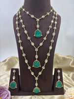 Majestic Maharani Mint Victorian Layered Necklace – Royal Bridal & Party Wear Jewelry