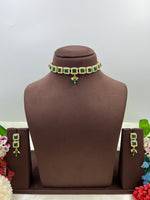 Elegant Kundan Choker Necklace Set with Earrings – Bridal & Party Wear Jewelry