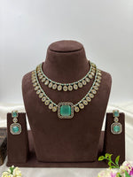 Victorian Double Layered Necklace Set – Elegant Bridal & Party Jewelry