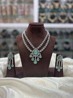 Floral Drop Necklace Set with Matching Earrings – Elegant Ethnic Jewelry