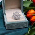 Round Shaped Wedding American Diamond Ring For Girls