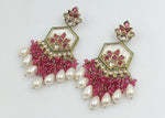 Bollywood Premium Kundan Earrings Handmade Ethnic Jewelry for Women