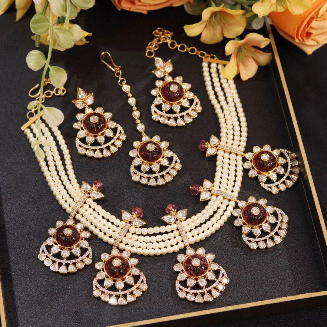 Bollywood Celebrity Necklace Earrings Set Get the Star Look with High Quality Craftsmanship for women