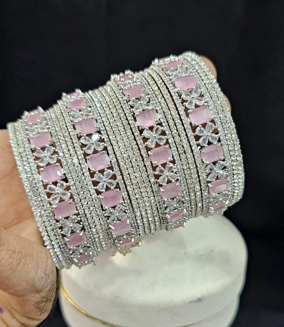 Stylish Bollywood bangle set blending Indian and Pakistani artistry perfect for enhancing any ethnic outfit