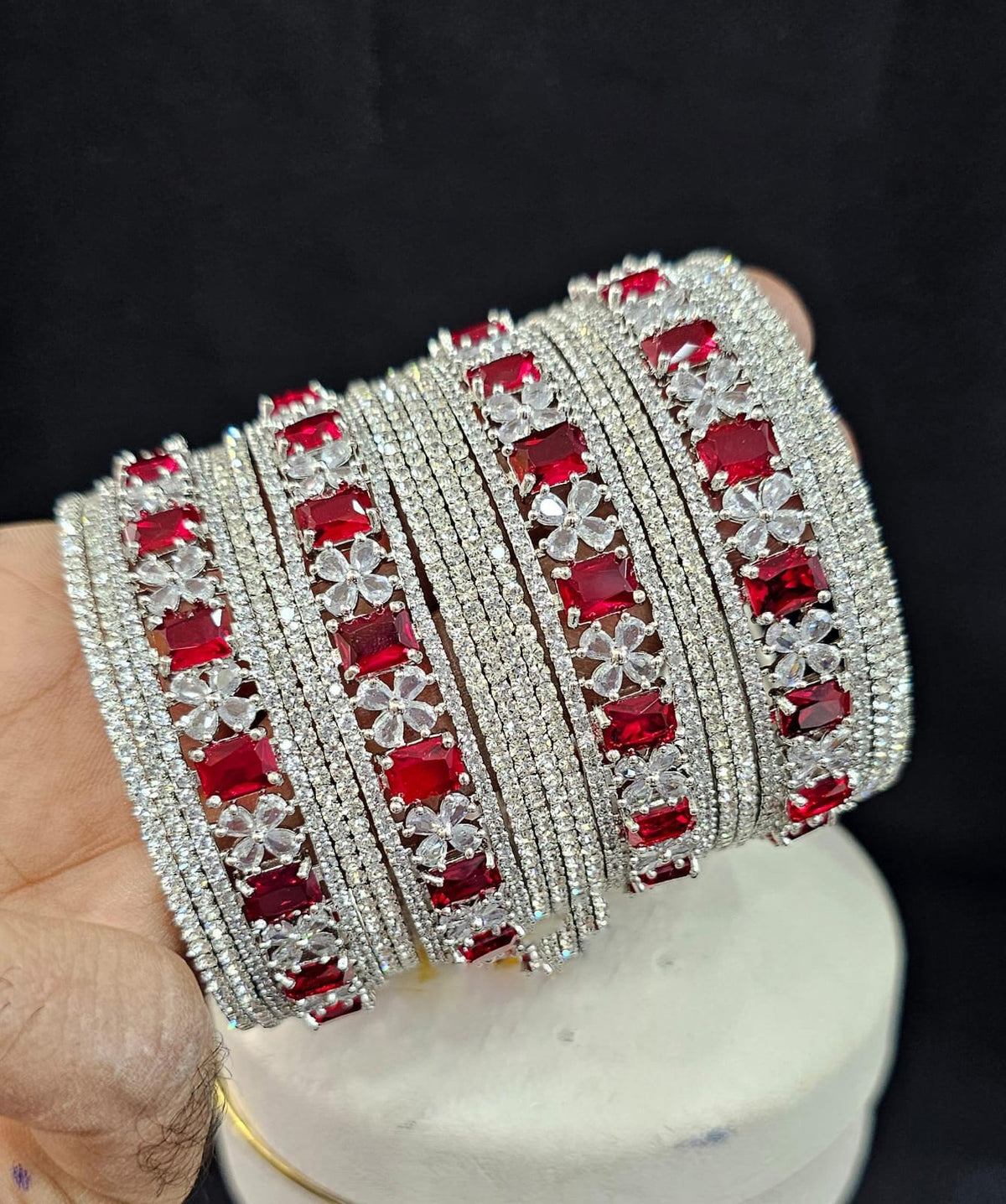 Stylish Bollywood bangle set blending Indian and Pakistani artistry perfect for enhancing any ethnic outfit