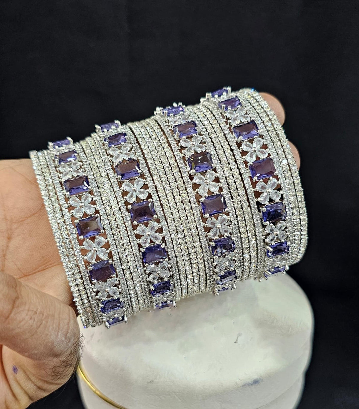 Stylish Bollywood bangle set blending Indian and Pakistani artistry perfect for enhancing any ethnic outfit