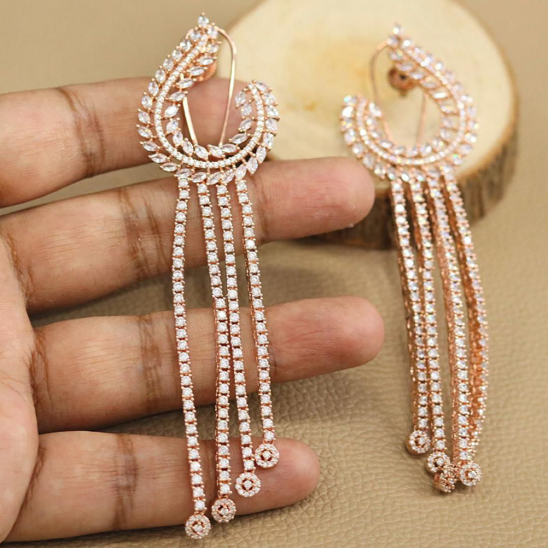 Traditional Indian AD earrings handcrafted with ethnic design for women perfect for weddings and Best occasions