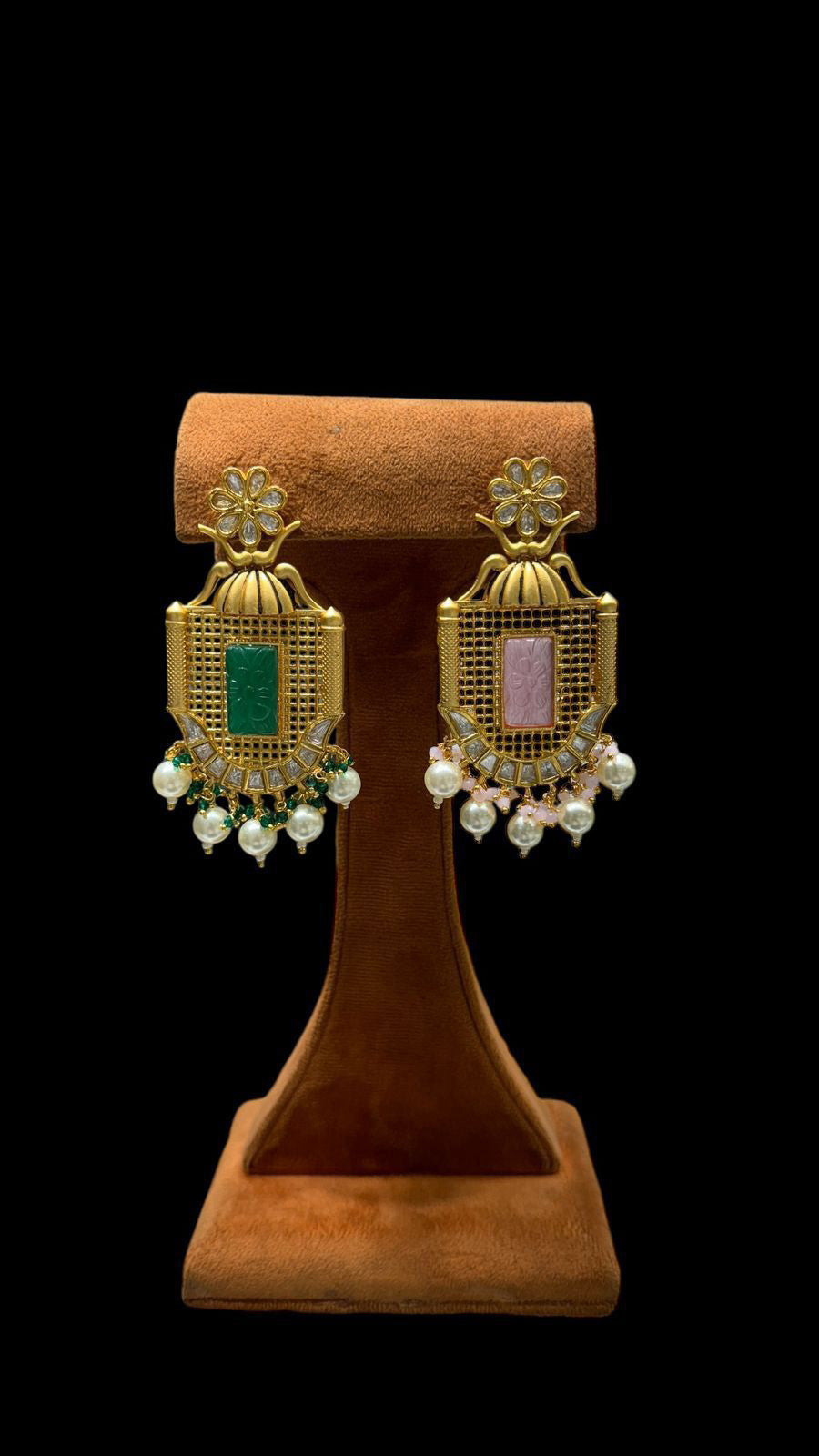 Bollywood CZ Earrings online featuring an Indian ethnic fashion perfect for glamorous festive and party looks