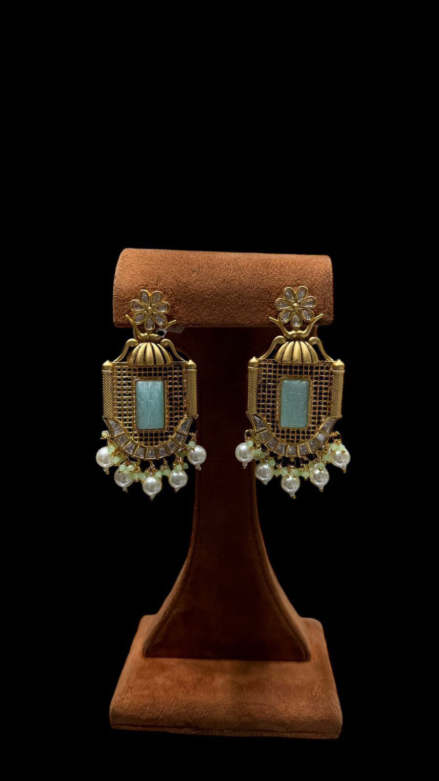 Bollywood CZ Earrings online featuring an Indian ethnic fashion perfect for glamorous festive and party looks