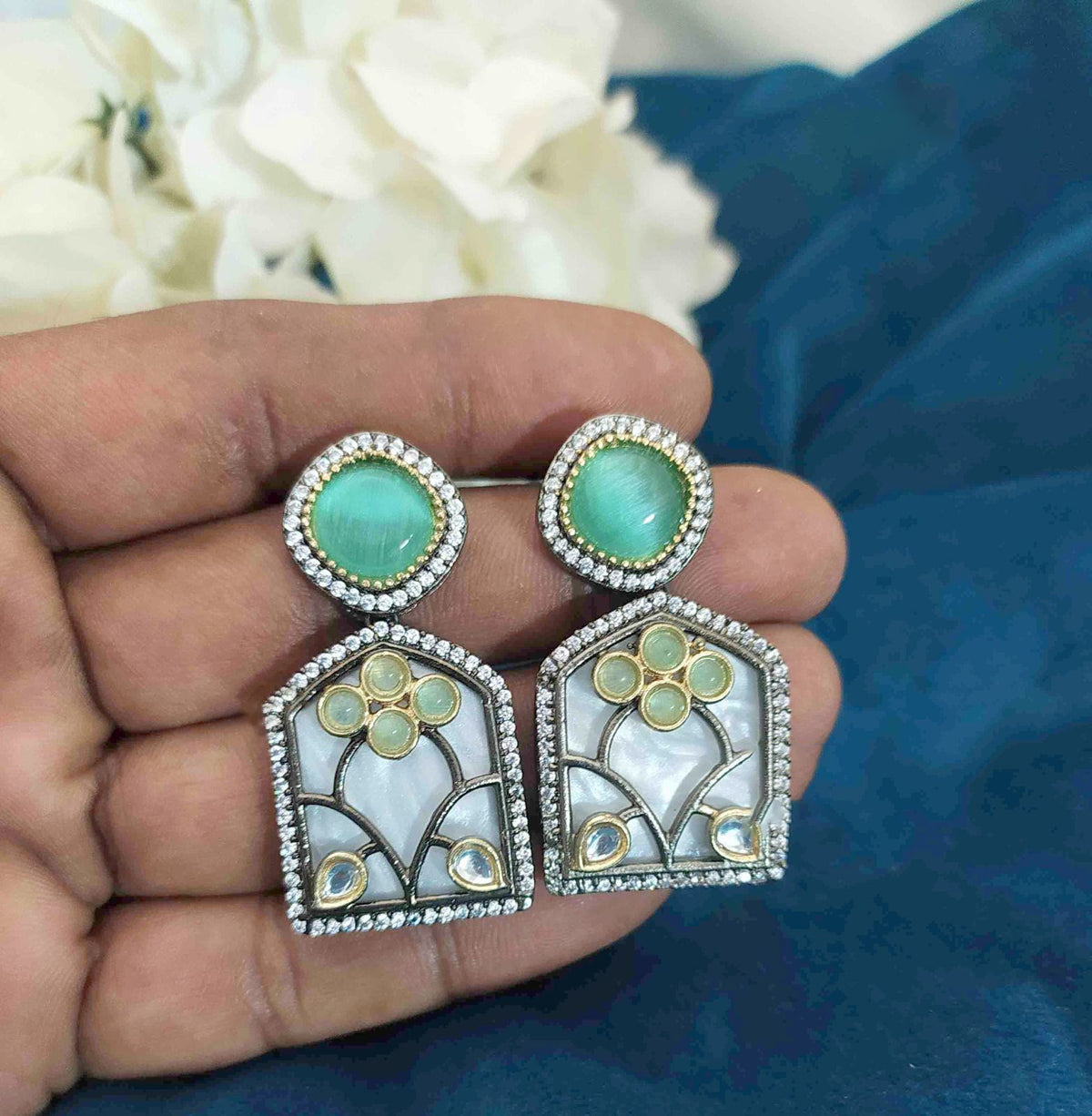 Home Inspired Earrings Design For Brides And Weddings Perfect MixOf Elegance And Tradition