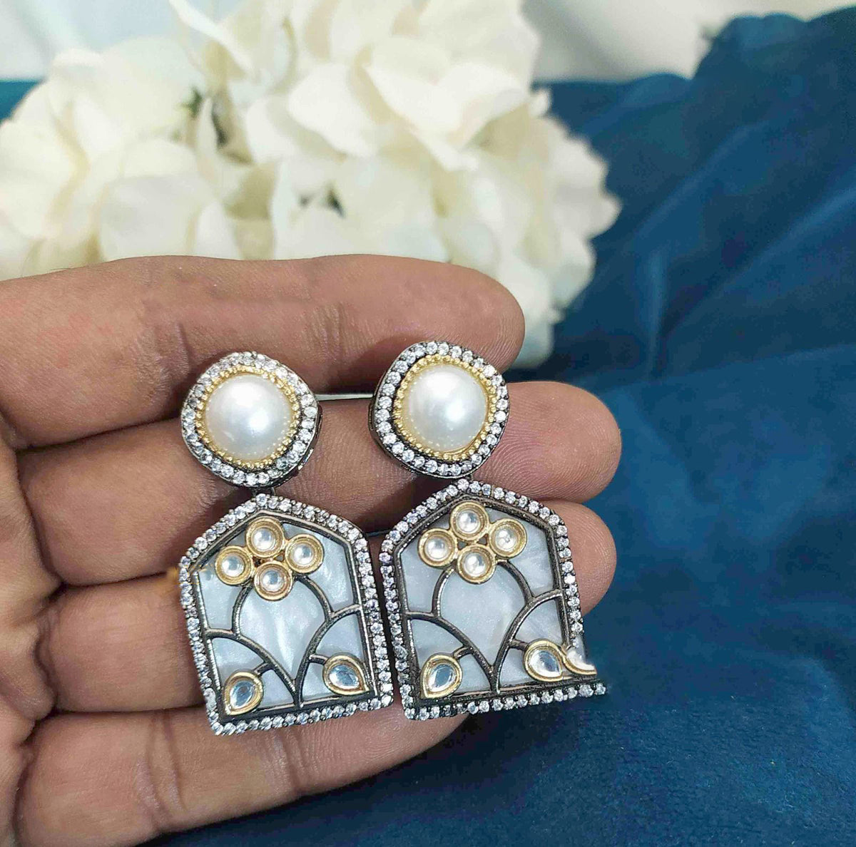 Home Inspired Earrings Design For Brides And Weddings Perfect MixOf Elegance And Tradition