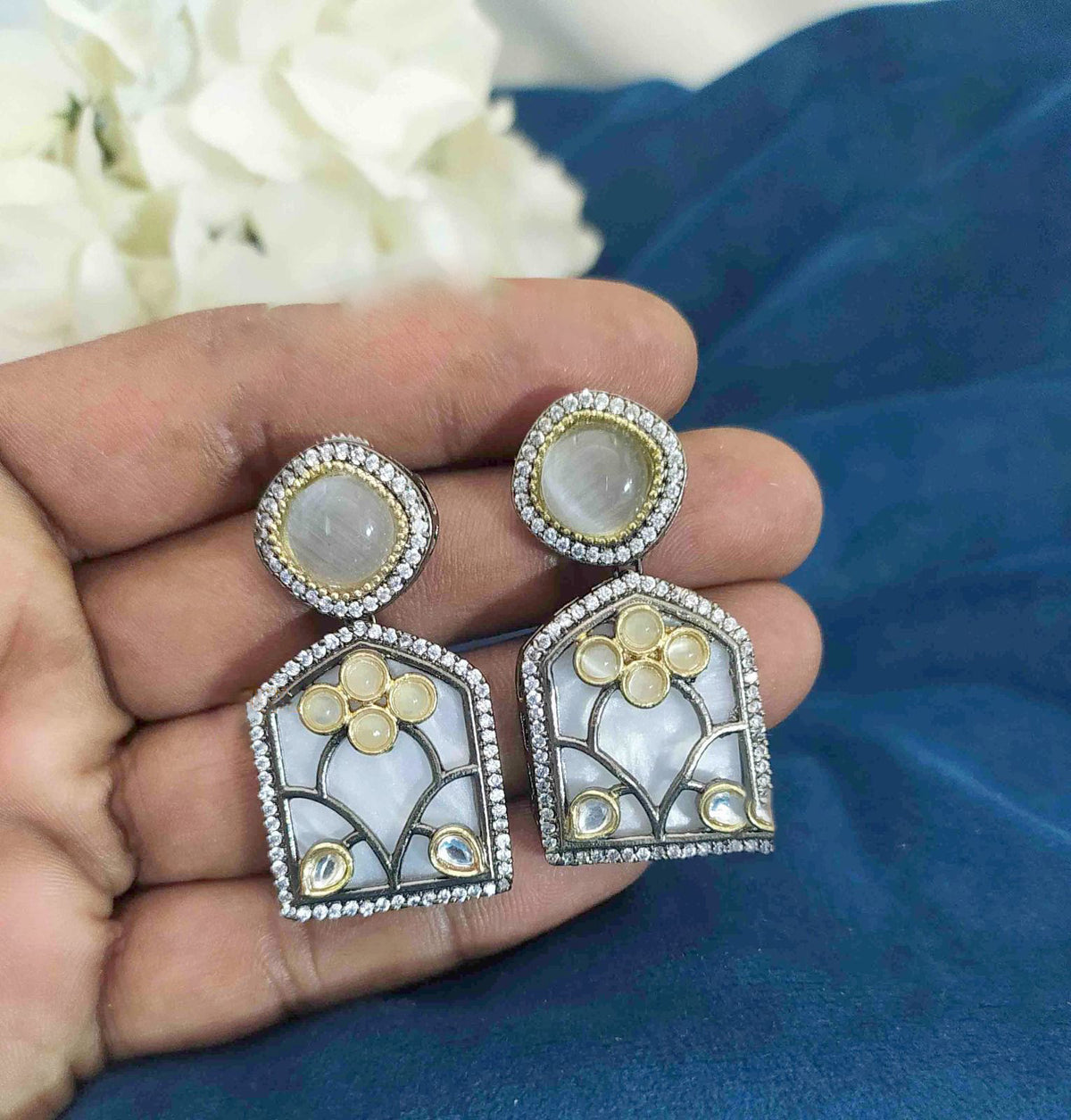 Home Inspired Earrings Design For Brides And Weddings Perfect MixOf Elegance And Tradition