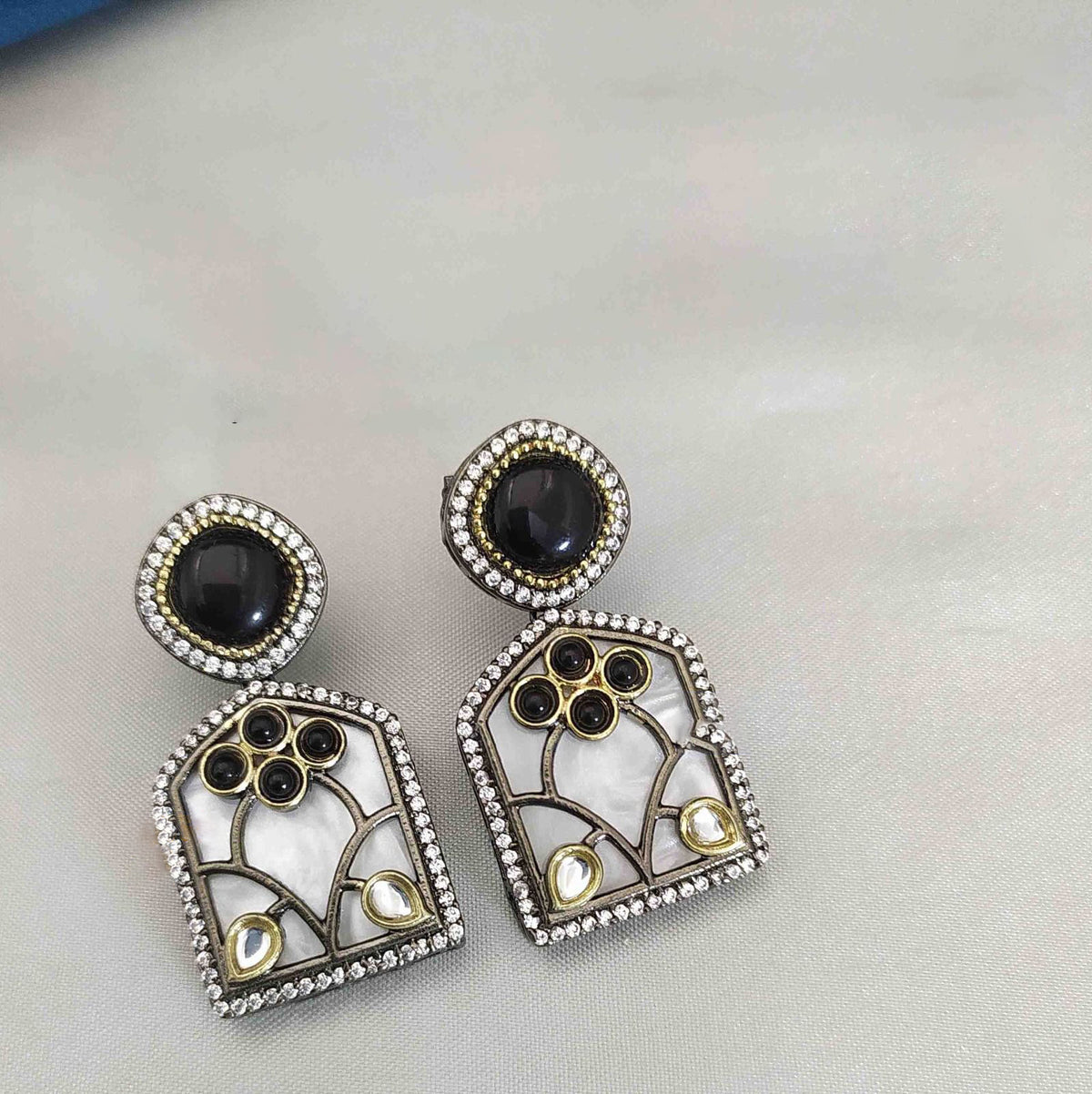 Filigree Indian earrings with tribal handcrafted style for women perfect for ethnic yet modern statement look