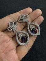 Unique Butterfly Inspired Earrings Design With Teardrop Shaped Stone For Bridal Dazzling Look