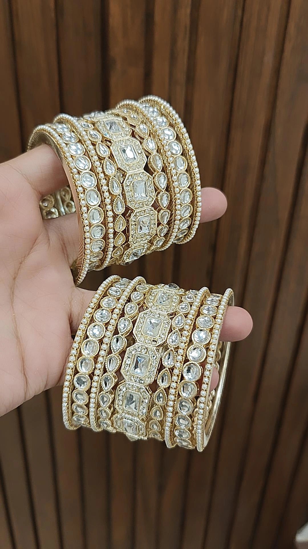 Premium Bollywood Wedding Bangales Pakistani Bridal Jewelry Set