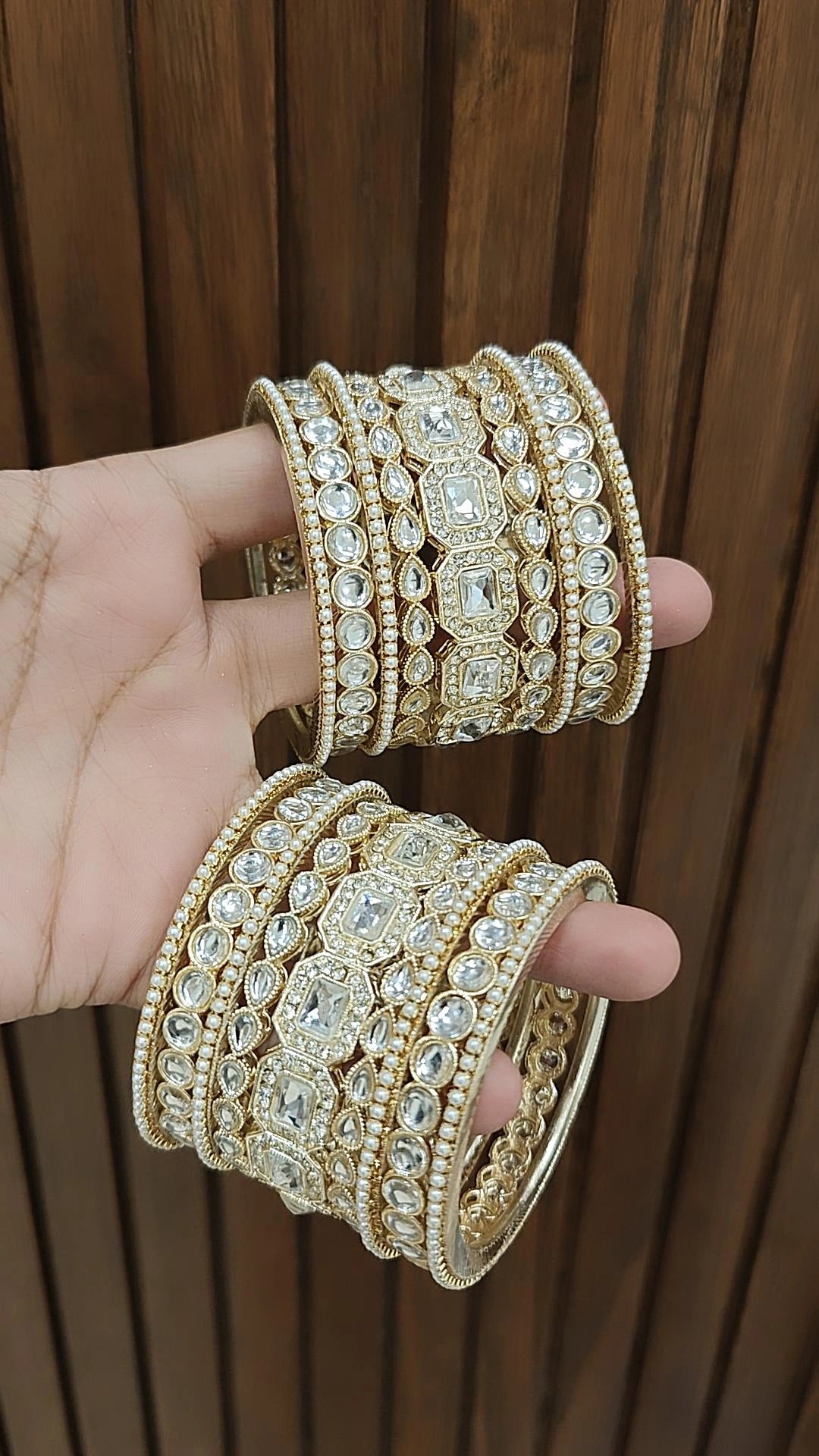 Premium Bollywood Wedding Bangales Pakistani Bridal Jewelry Set