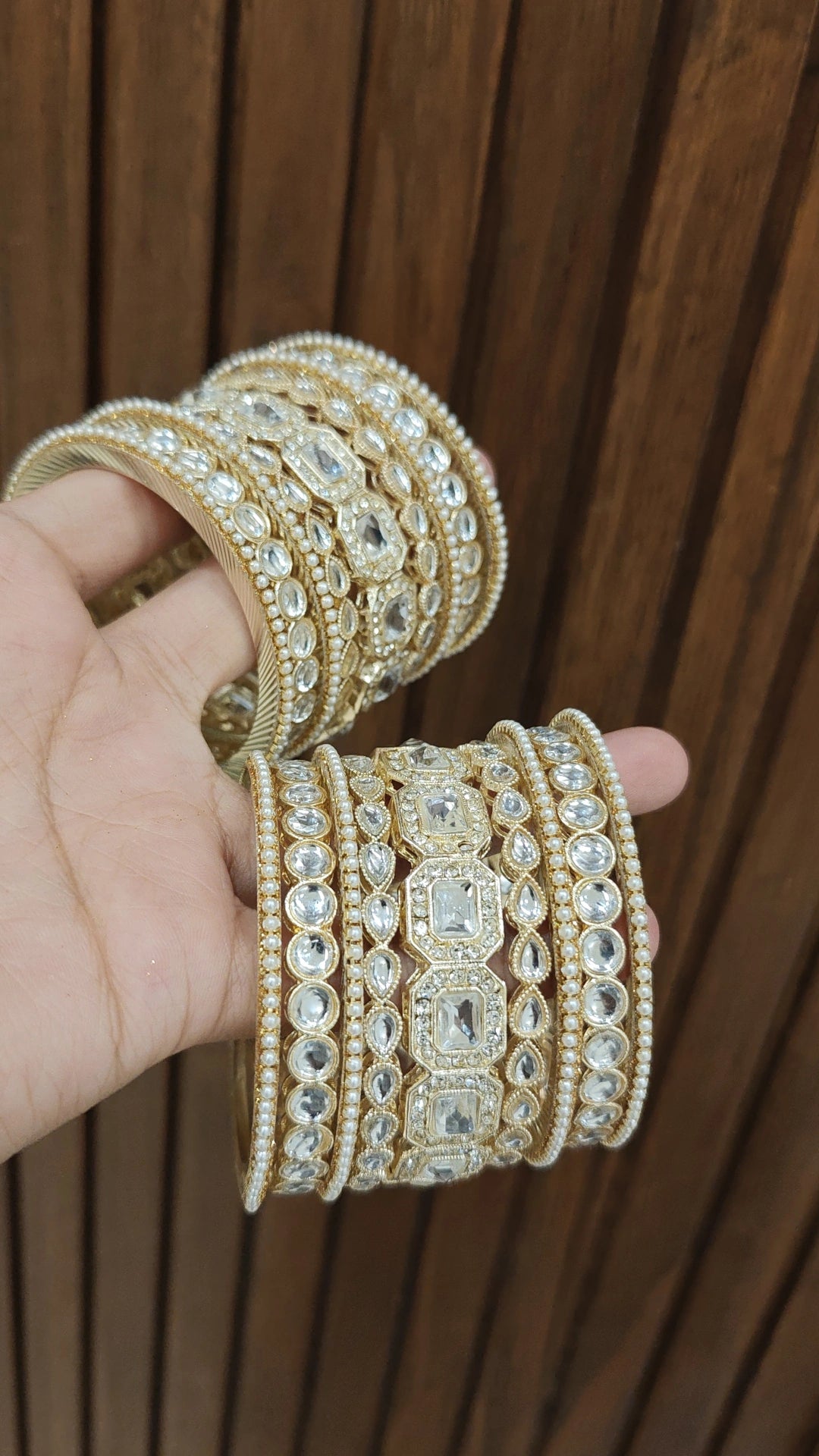 Premium Bollywood Wedding Bangales Pakistani Bridal Jewelry Set