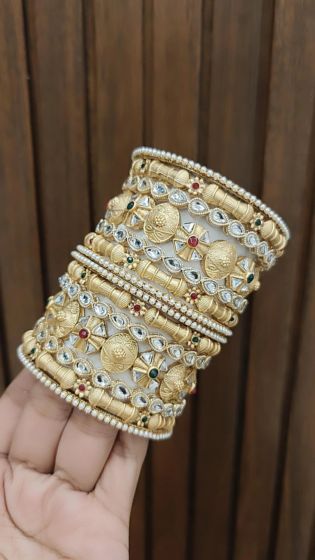 Glamorous Bollywood Bangles Bridal Pakistani Wedding Jewelry Set