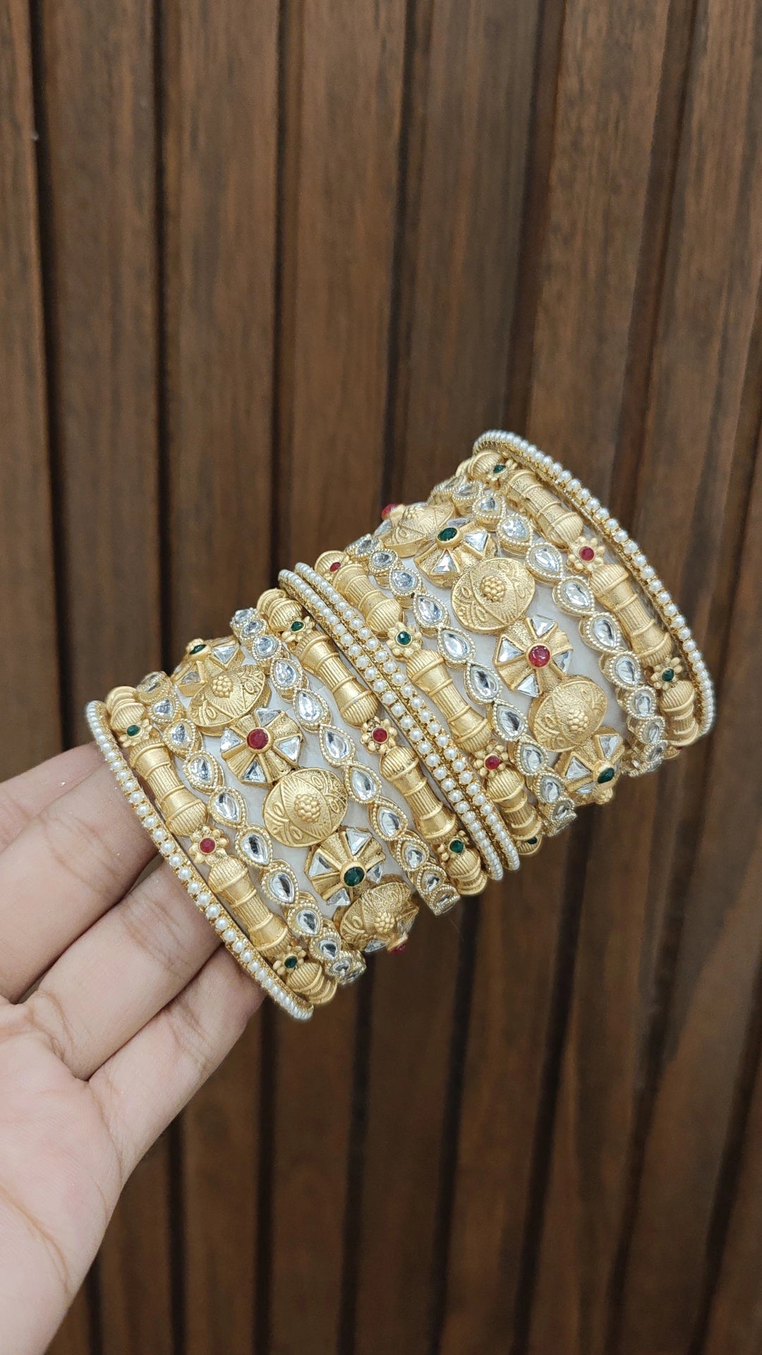 Glamorous Bollywood Bangles Bridal Pakistani Wedding Jewelry Set