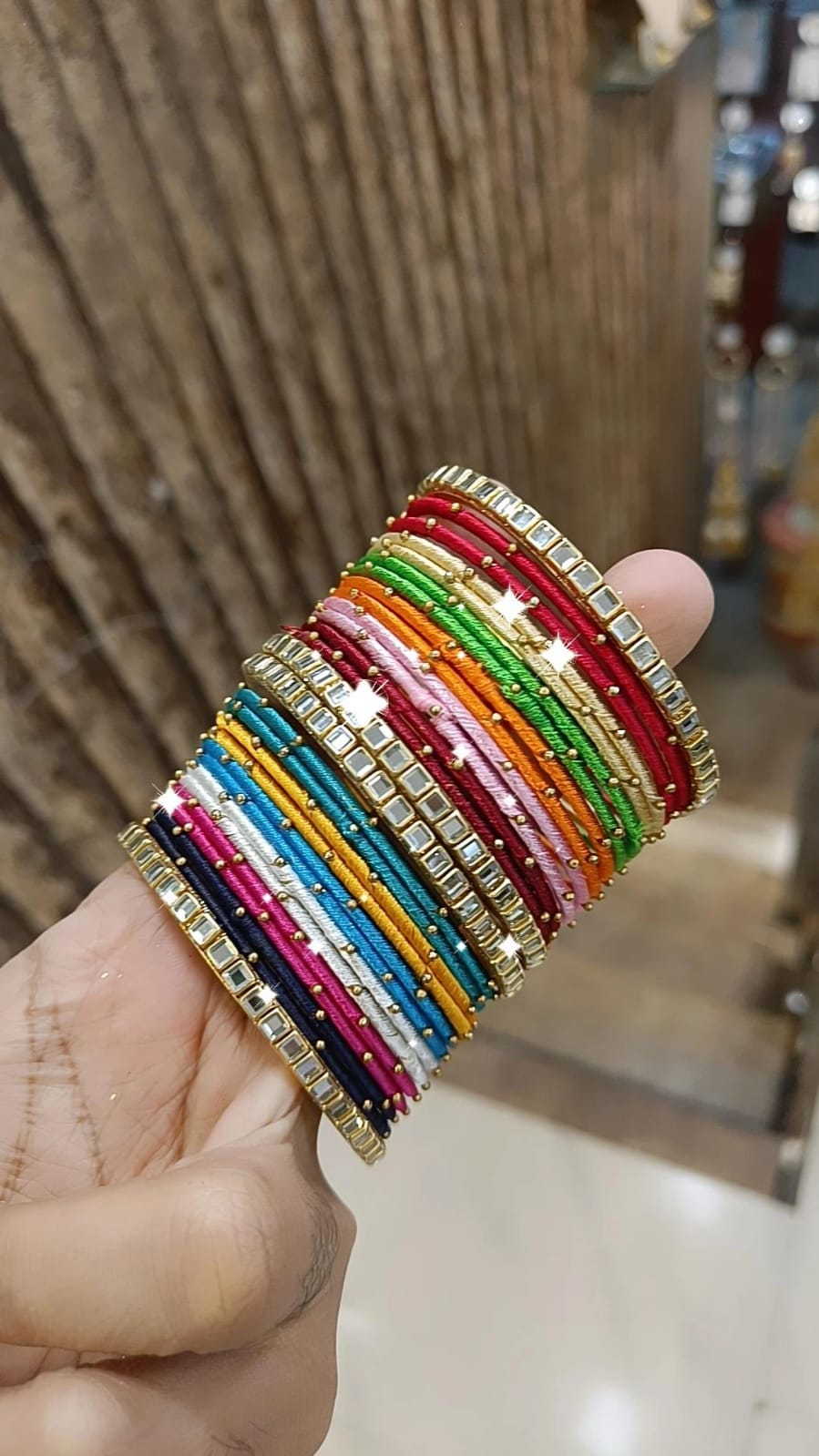 Festive Multicolor Bangles Stack Delight Pakistani Jewelry